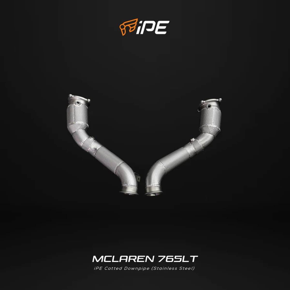 McLaren 765LT 2020 - Current Catted Downpipe+Heat Protector