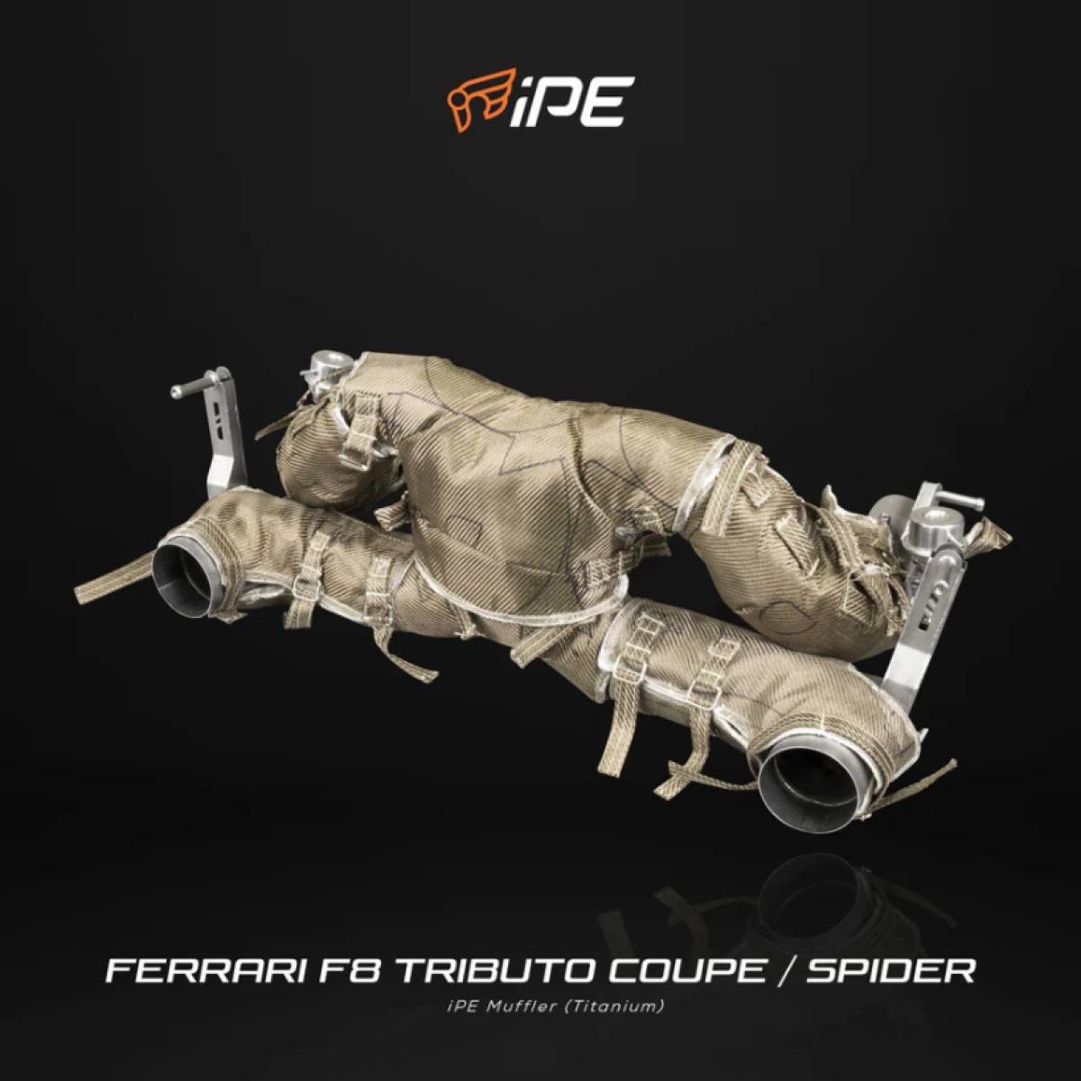 Ferrari F8 Tributo F8 Spider 2020-Current Titanium Cat Back System + Heat Protector