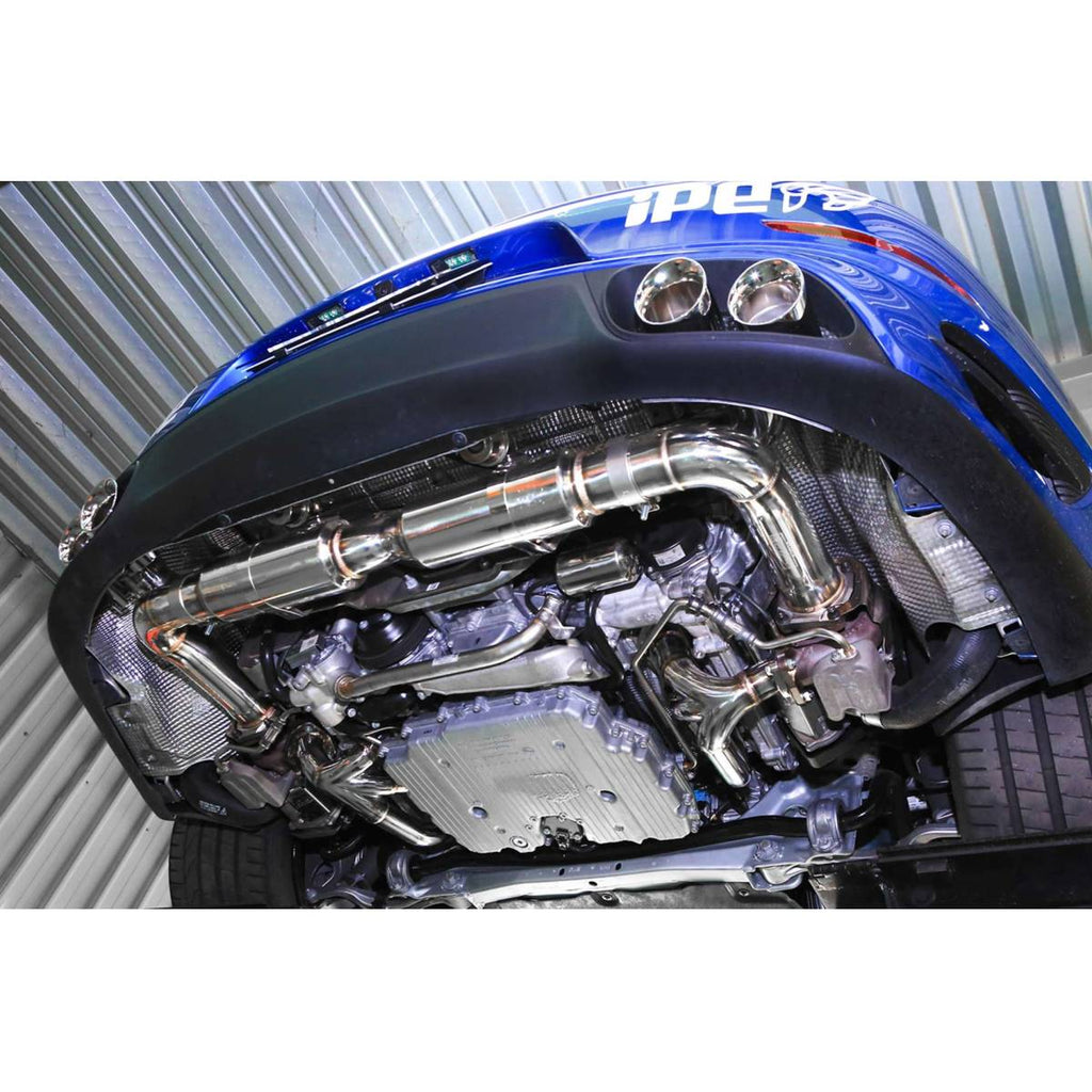 Porsche 991.1 Turbo / Turbo S 2013-2015 991.2 Turbo / Turbo S 2016-2019 Catted Downpipe (SS)+Valvetronic Muffler (SS)
