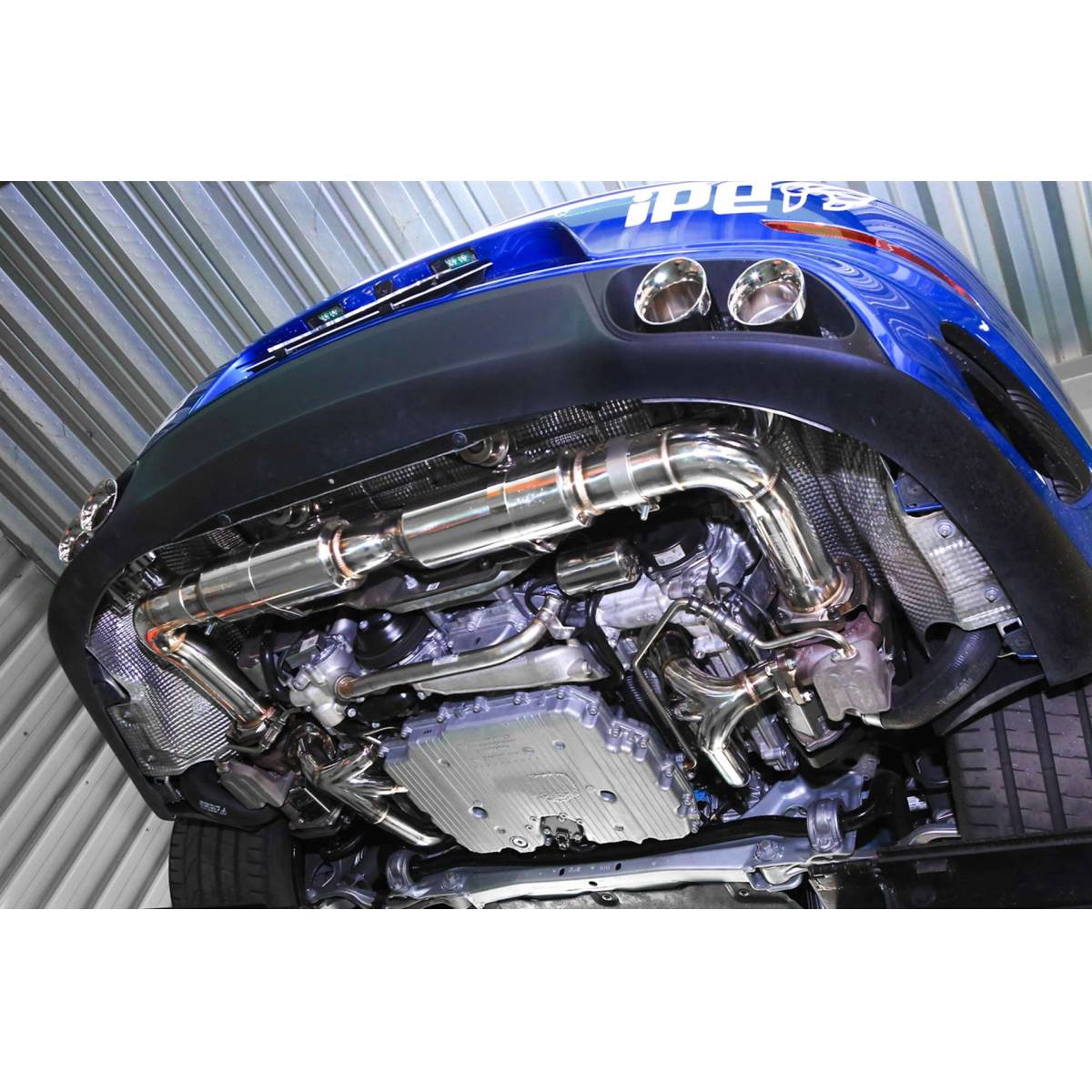 Porsche 991.1 Turbo / Turbo S 2013-2015 991.2 Turbo / Turbo S 2016-2019 Catted Downpipe (SS)+Valvetronic Muffler (SS)