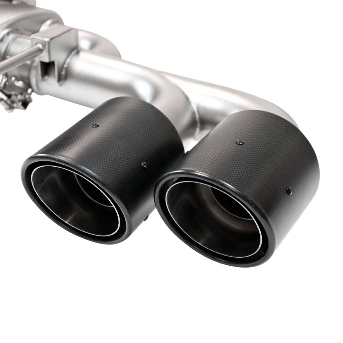 Nissan GTR 3.5" Turbo Back Valved Exhaust with 5 Inch Carbon Tailpipes