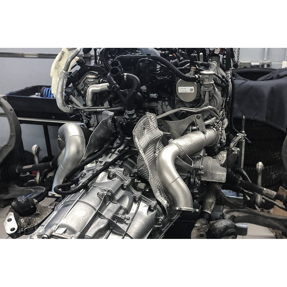 Porsche Macan 3.0/3.6T Decat Exhaust Downpipes With Thermal Heat Shield