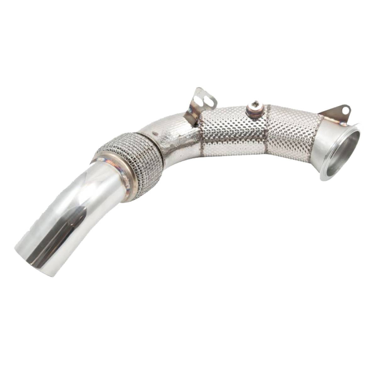 BMW M5 F10/F11 M6 F12/F13 Exhaust Downpipe with Sensor Bung and Heat Shield