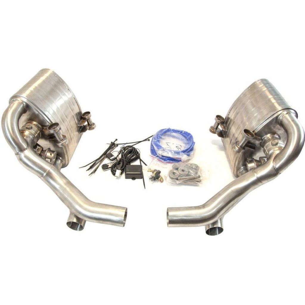 Porsche 911 997.2 Carrera Valved Cat Back with Chrome Tailpipes