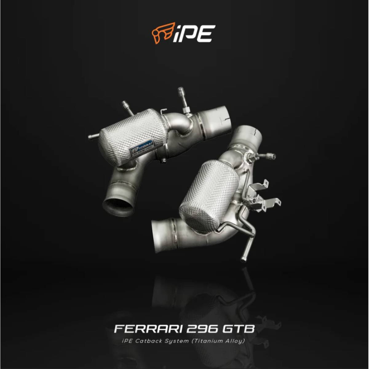 Ferrari 296 GTB 2021-Current Stainless steel Cat Back System + Stainless Steel Heat Shield