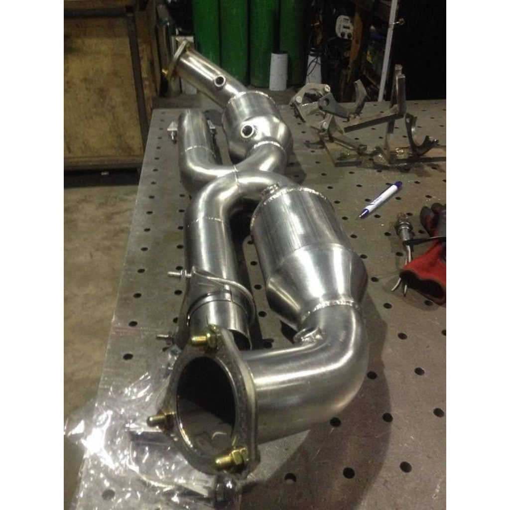 Porsche 911 997.1 Carrera 100 Cell Exhaust Catalytic Converters 2.5" 63mm