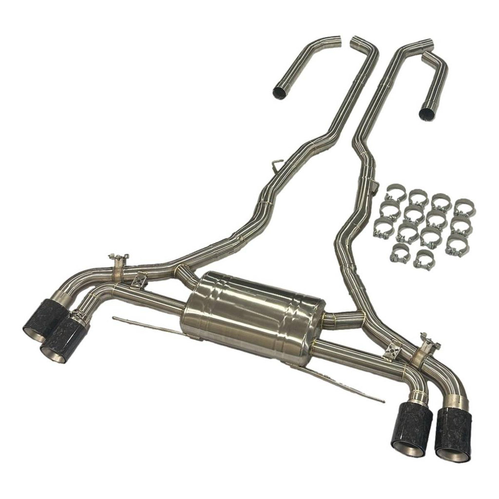 BMW X5M F95 X6M F96 Stainless Steel Cat Back Exhaust (With OPF)