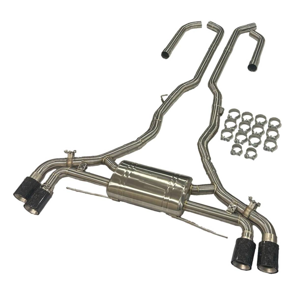 BMW X5M F95 X6M F96 Stainless Steel Cat Back Exhaust (With OPF)