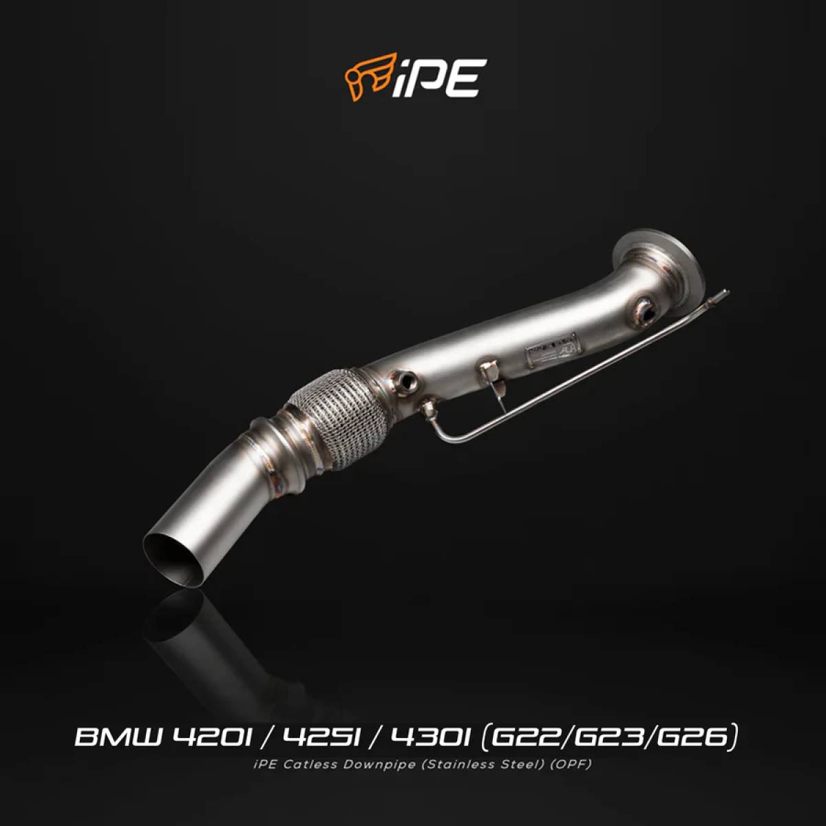 BMW G22/G23/G26 B48 2020 - Current Catless Downpipe OPF Version-V - Clamp Version