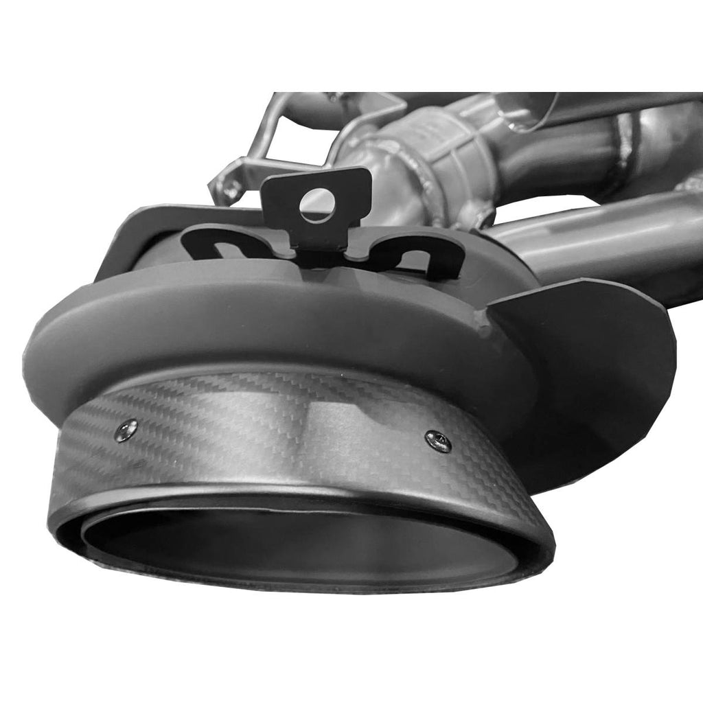 Porsche 911 992 Carrera Valved Performance Exhaust With Carbon Tailpipes
