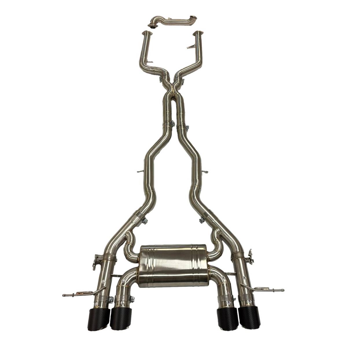 BMW M2 G87 Valved Exhaust System with Carbon Tailpipes
