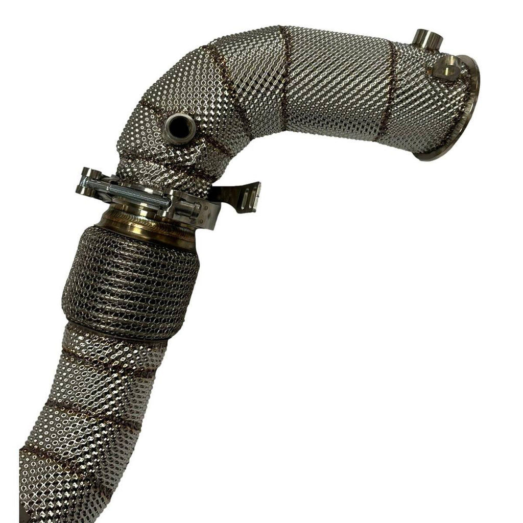 BMW X5M X6M F95 F96 Downpipes With Heat Shield