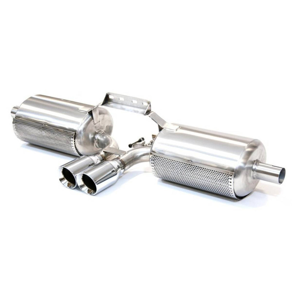 Porsche 986 Boxster Cat Back Exhaust with Chrome Tailpipes