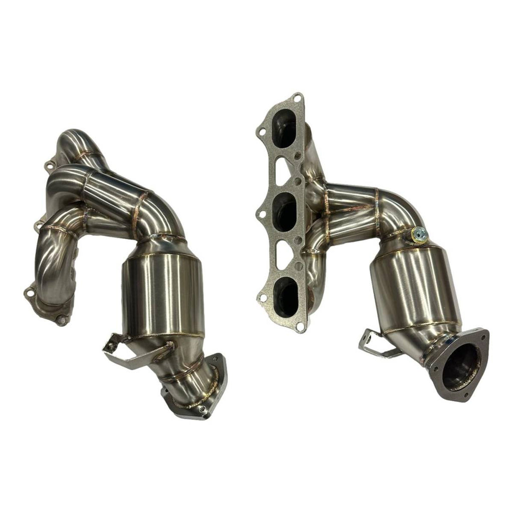 Porsche 982 718 Cayman GT4 RS Full Stainless Steel System with Carbon Tailpipes