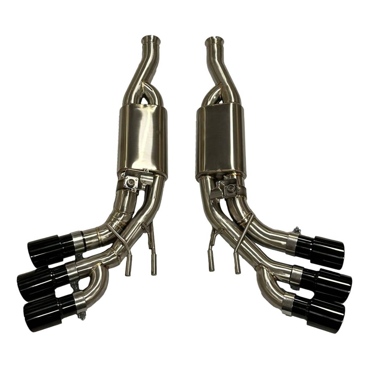 Mercedes-Benz G63 W463A & W464 AMG G Wagon Triple Tailpipes Valvetronic Exhaust Silencers