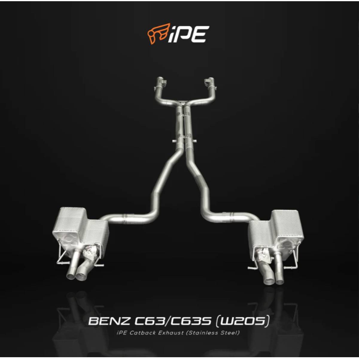 Mercedes-Benz C63/C63S AMG 2014 - Current Cat Back System Electric Valvetronic Muffler (Factory Version)