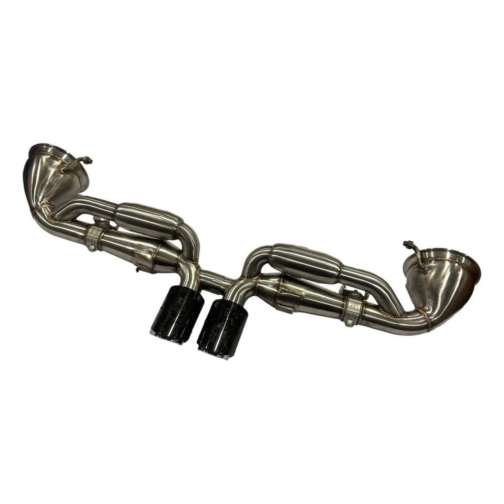 Porsche 911 992 GT3 Stainless Steel Exhaust with Carbon Tailpipes