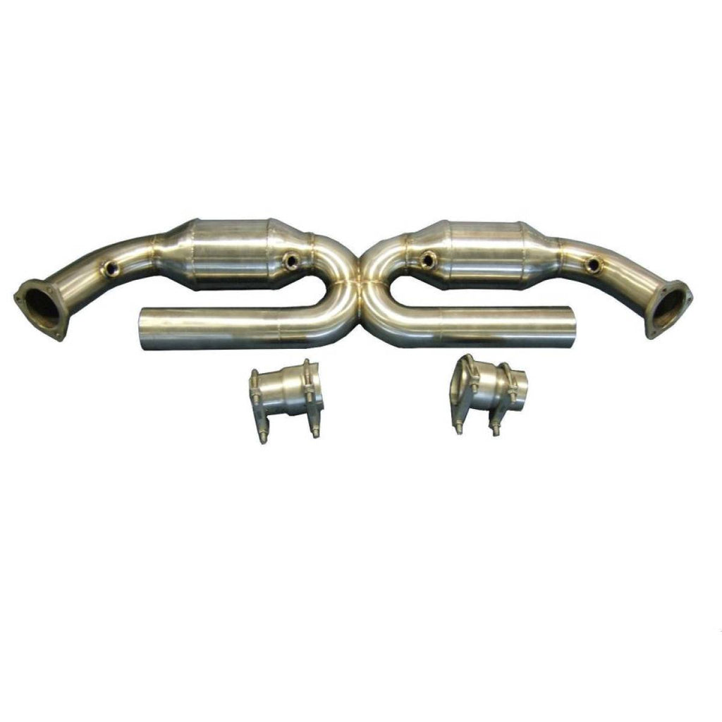 Porsche 911 997.1 Carrera 100 Cell Exhaust Catalytic Converters 2.5" 63mm