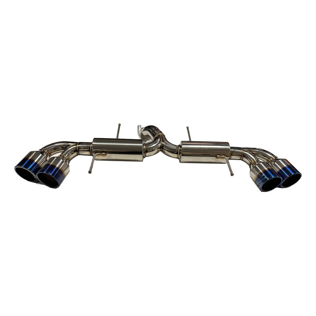 Nissan GTR 3" Cat-Back Exhaust With 4.5" Titanium Burnt Tailpipes