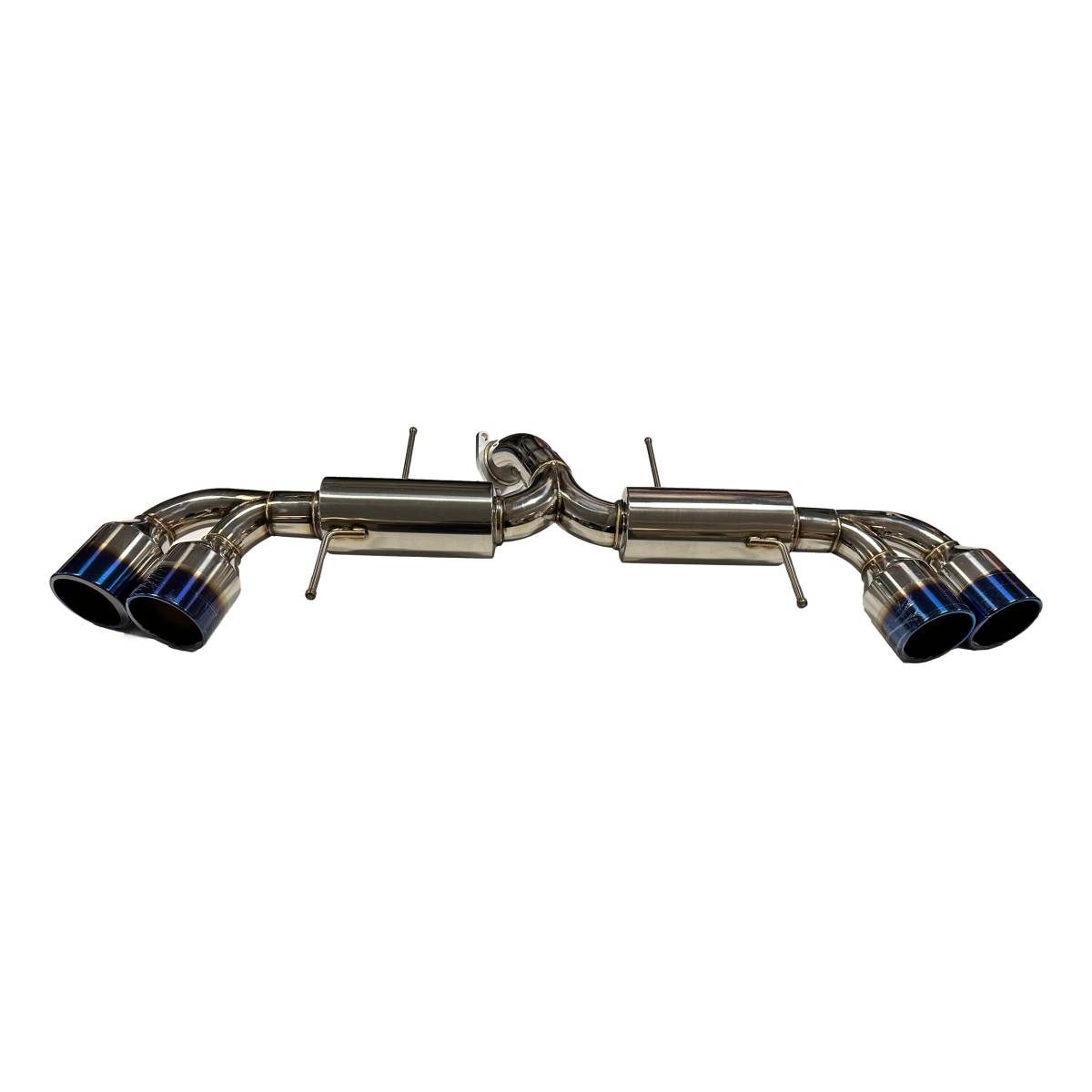 Nissan GTR 3" Cat-Back Exhaust With 4.5" Titanium Burnt Tailpipes