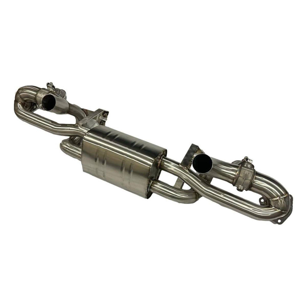 Porsche 982 718 Cayman GT4 RS Full Stainless Steel System with Carbon Tailpipes