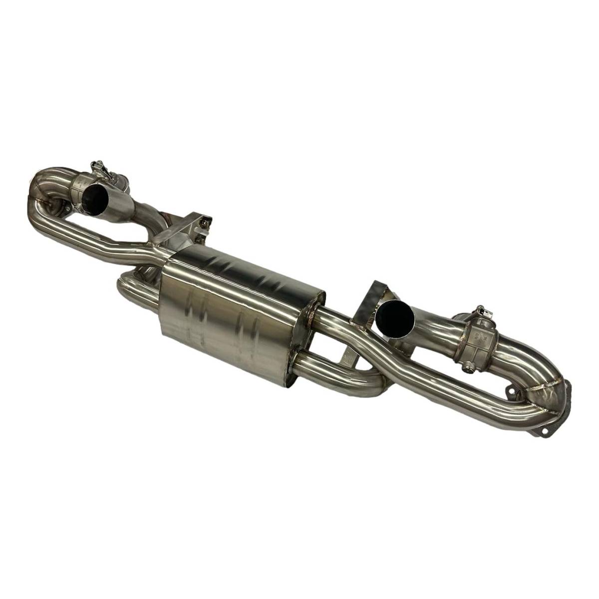 Porsche 982 718 Cayman GT4 RS Full Stainless Steel System with Carbon Tailpipes