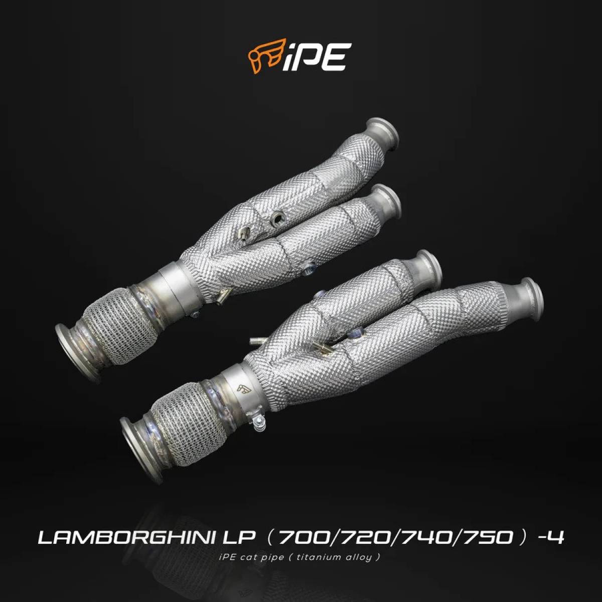 Lamborghini Aventador SuperVeloce LP750-4 2015 - 2017 Catless Straight Pipe + Heat Protector
