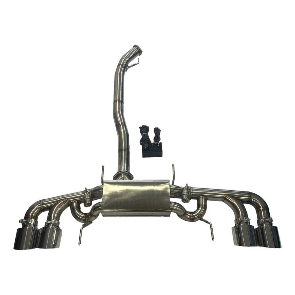 Nissan GTR 3.5" Valved Catback Exhaust with 5" Quad Tailpipes