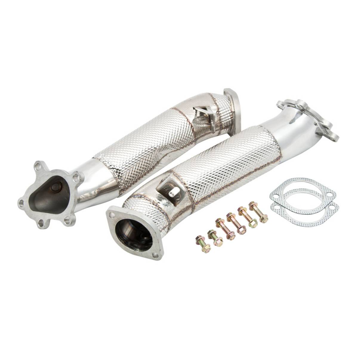 Nissan GTR High Flow Exhaust Downpipes with Heat Shield