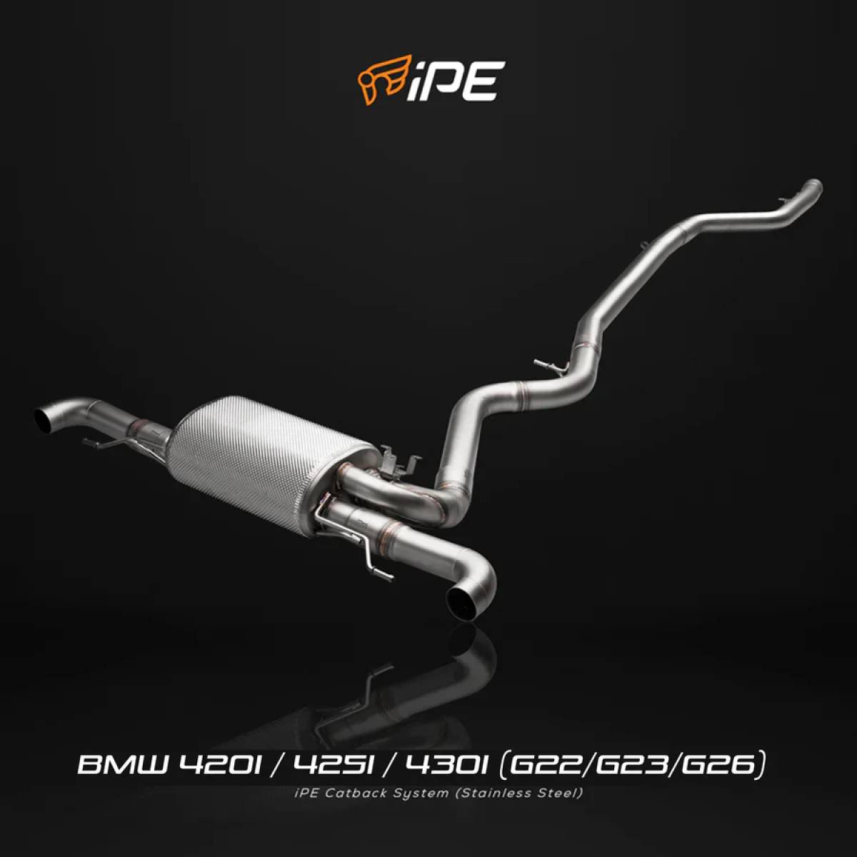 BMW G22/G23/G26 B48 2020 - Current Cat Back System Non-OPF Version and OPF Version