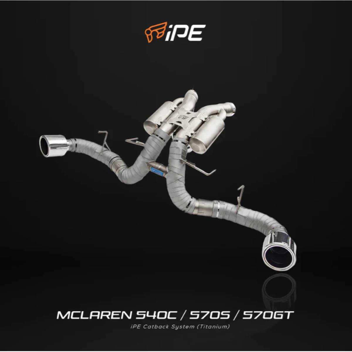 McLaren 540C 570S 570S Spider 570GT 2015 - Current Titanium Cat Back System+Heat Protector