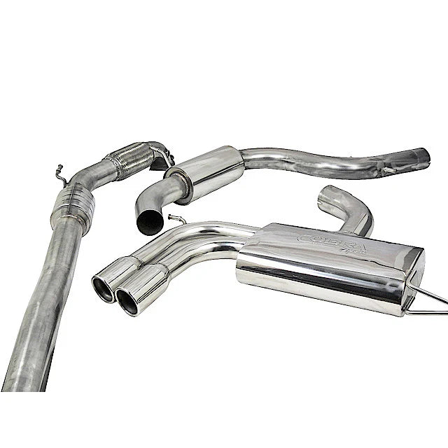 COBRA SPORT - Audi A3 (8P) 2.0 TFSI 2WD (3 Door) Turbo Back Performance Exhaust