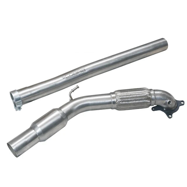 COBRA SPORT - Audi TT (Mk2) 1.8/2.0 TFSI (2WD) (2007-11) Front Downpipe Sports Cat / De-Cat Performance Exhaust