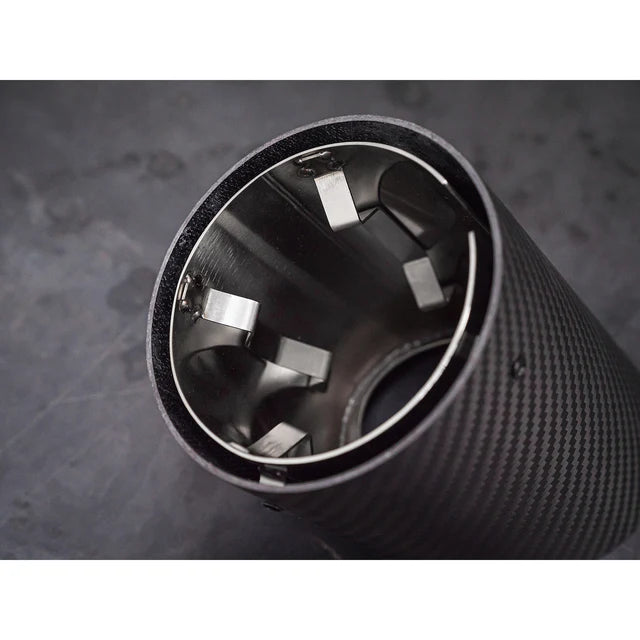 COBRA SPORT - BMW 2 Series (G42) Carbon Fibre M Performance Tips - OEM Style Larger 4" Slip-on Replacement Tailpipes