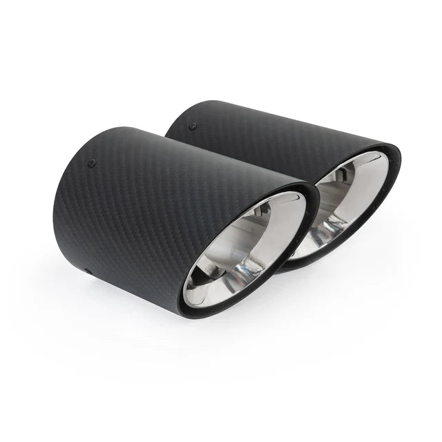 COBRA SPORT - BMW 3 Series (G20/G21) Carbon Fibre M Performance Tips - OEM Style Larger 4" Slip-on Replacement Tailpipes