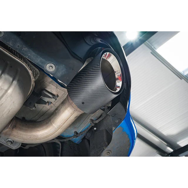 COBRA SPORT - BMW M135i xDrive (F40) OEM Style M Performance Tips - Carbon Fibre Larger 4.5" Slip-on Replacement Tailpipes
