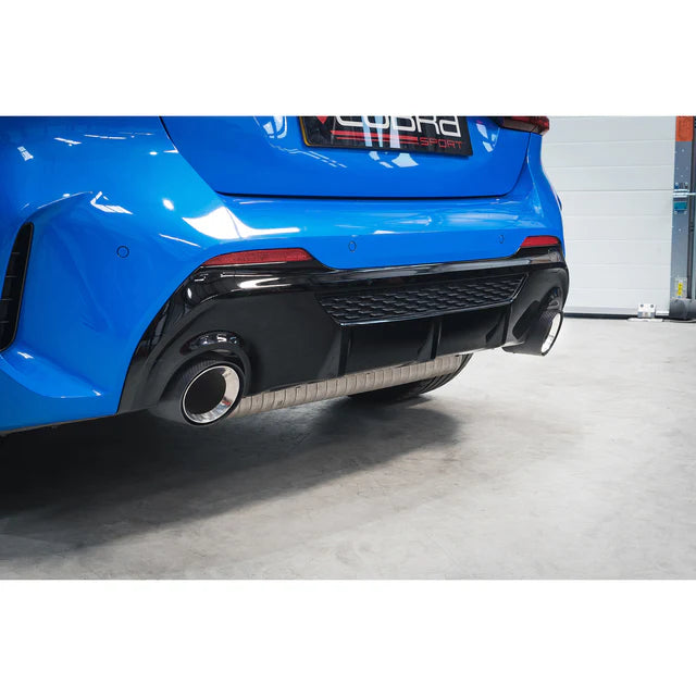 COBRA SPORT - BMW M135i xDrive (F40) OEM Style M Performance Tips - Carbon Fibre Larger 4.5" Slip-on Replacement Tailpipes