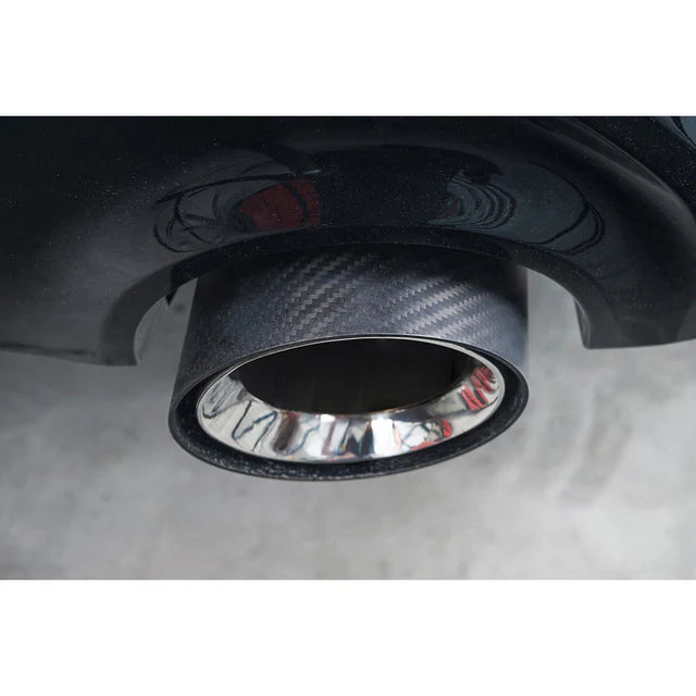 COBRA SPORT - BMW M135i xDrive (F40) OEM Style M Performance Tips - Carbon Fibre Larger 4.5" Slip-on Replacement Tailpipes