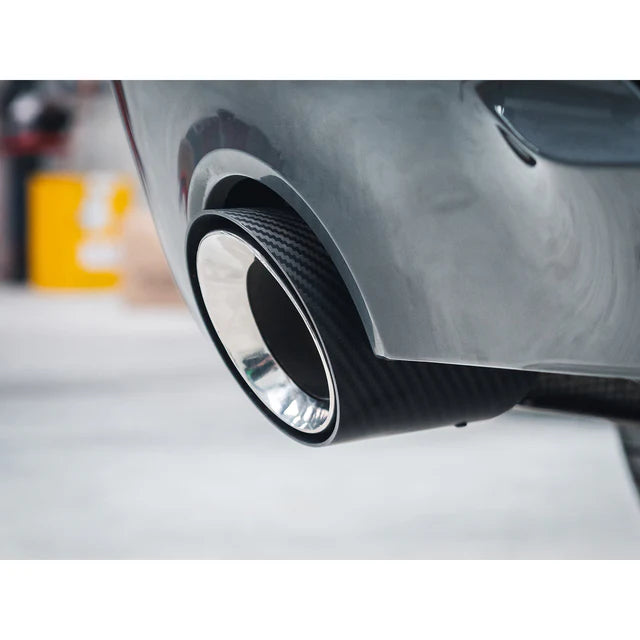 COBRA SPORT - BMW 3 Series (G20/G21) Carbon Fibre M Performance Tips - OEM Style Larger 4" Slip-on Replacement Tailpipes