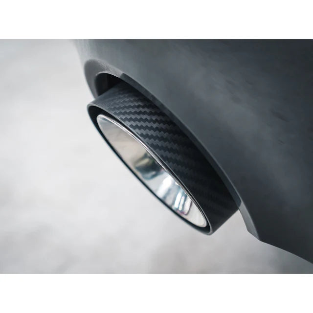 COBRA SPORT - BMW 2 Series (G42) Carbon Fibre M Performance Tips - OEM Style Larger 4" Slip-on Replacement Tailpipes