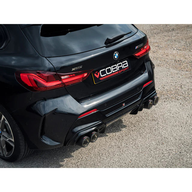 COBRA SPORT - BMW M135i (F40) Venom Quad Exit M3 Style Race Box Delete Cat Back Performance Exhaust