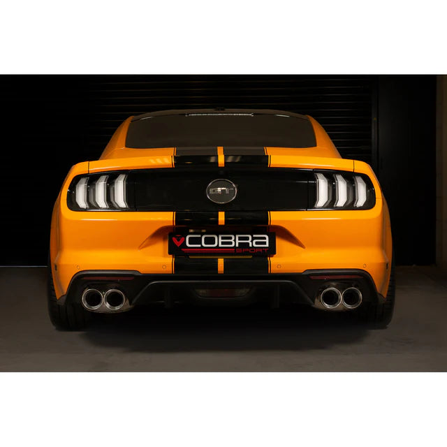 COBRA SPORT - Ford Mustang 5.0 V8 GT (2018>) Facelift 3" Valved Cat Back Performance Exhaust