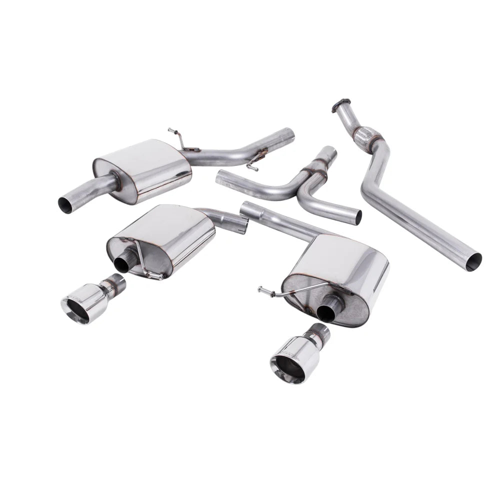 Milltek Cat Back Exhaust Audi A5 Coupe S-Line 2.0 TFSi 2WD and Quattro (manual only) 08-25