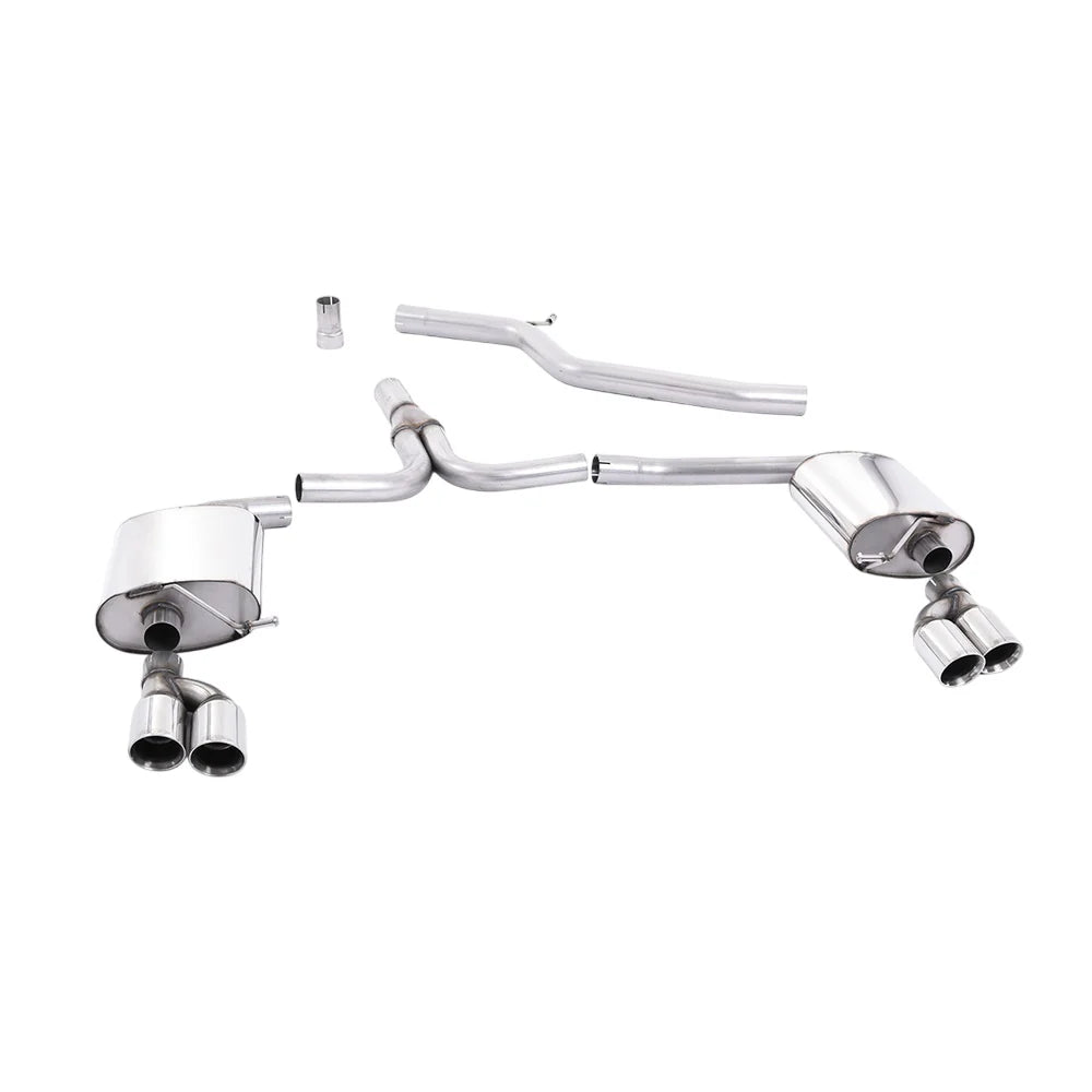 Milltek Cat Back Exhaust Audi A4 2.0 TDi B8 177PS Quattro Saloon and Avant 09-11