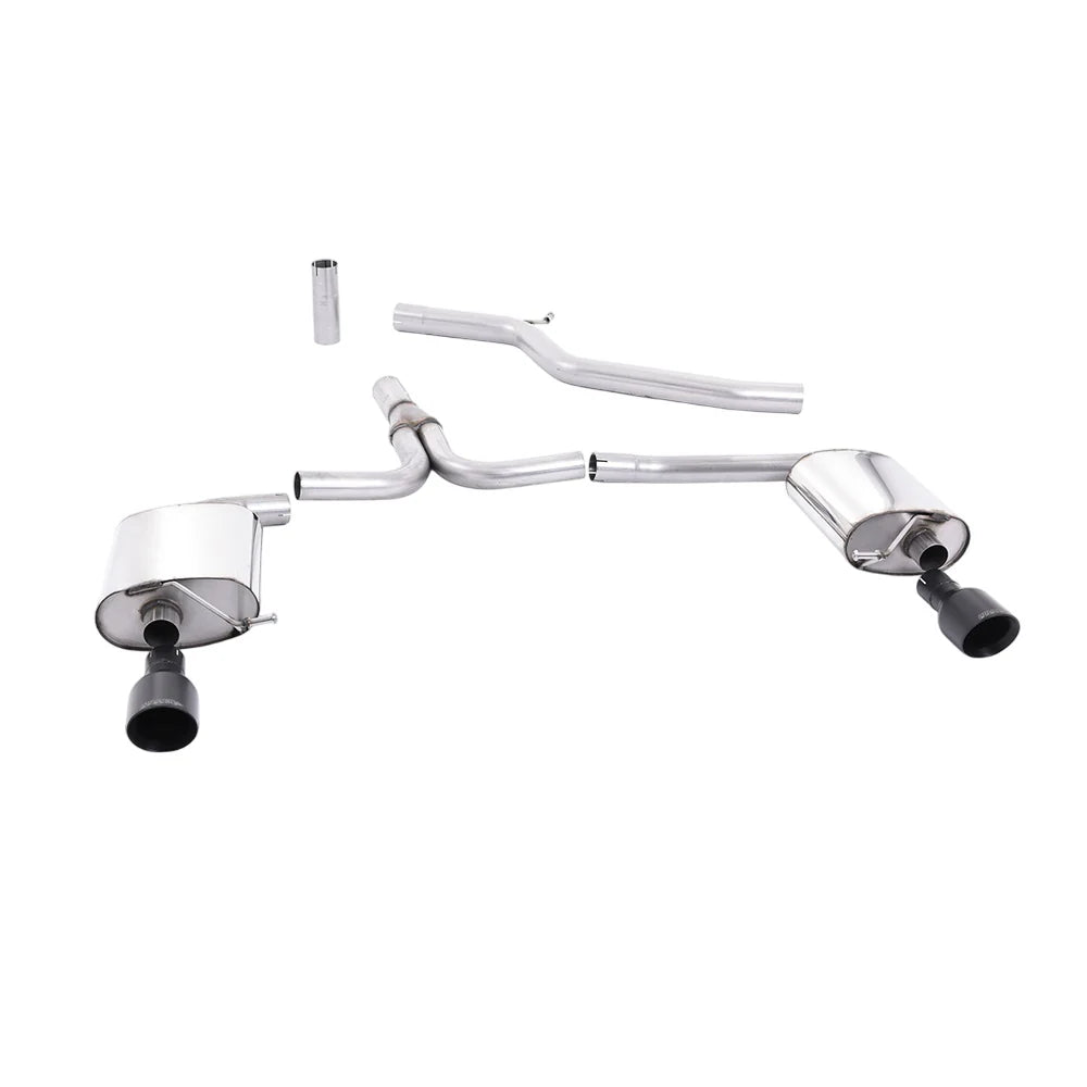 Milltek Cat Back Exhaust Audi A4 3.0 TDi B8 Quattro Saloon and Avant 08-11