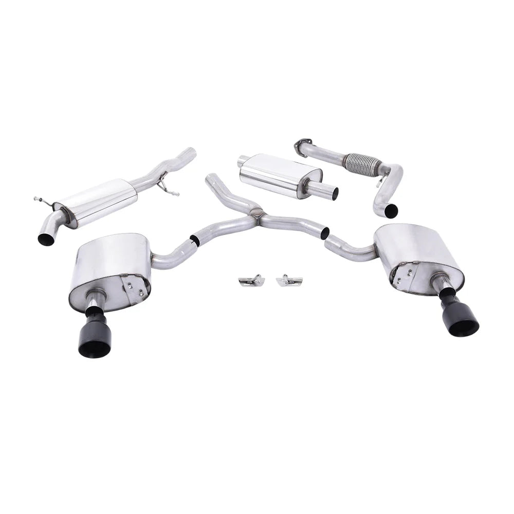 Milltek Cat Back Exhaust Audi A4 2.0 TFSi B9 Quattro Saloon and Avant (Non OPF/GPF Models inc Mild Hybrid and Without Brace Bars) 16-25