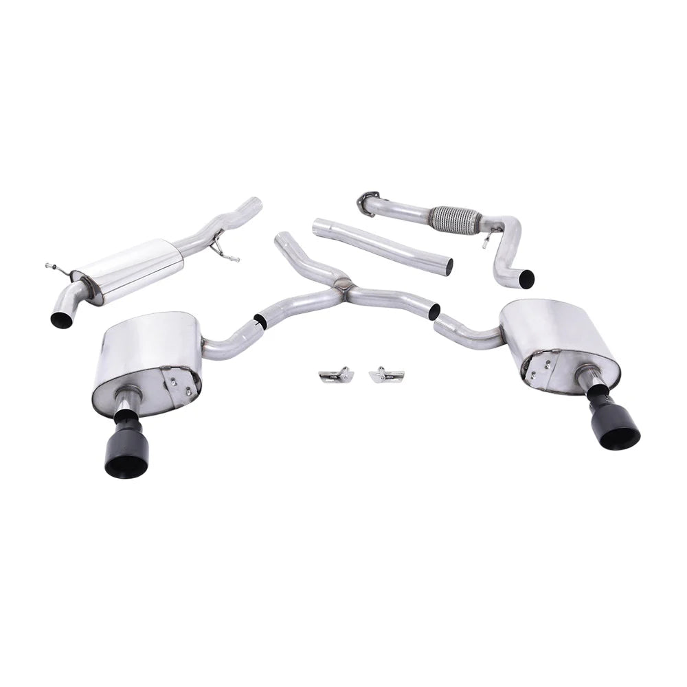 Milltek Cat Back Exhaust Audi A4 2.0 TFSi B9 Quattro Saloon and Avant (Non OPF/GPF Models inc Mild Hybrid and Without Brace Bars) 16-25