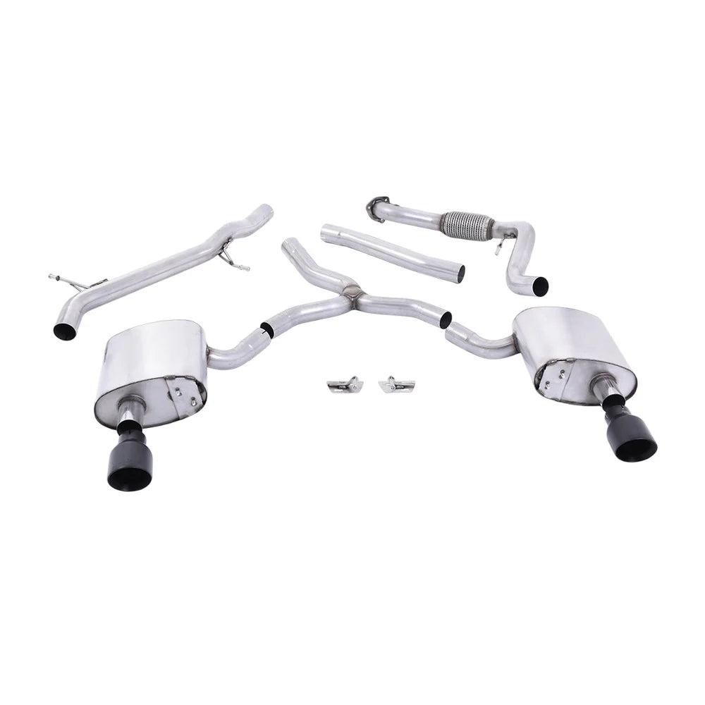 Milltek Cat Back Exhaust Audi A4 2.0 TFSi B9 Quattro Saloon and Avant (Non OPF/GPF Models inc Mild Hybrid and Without Brace Bars) 16-25