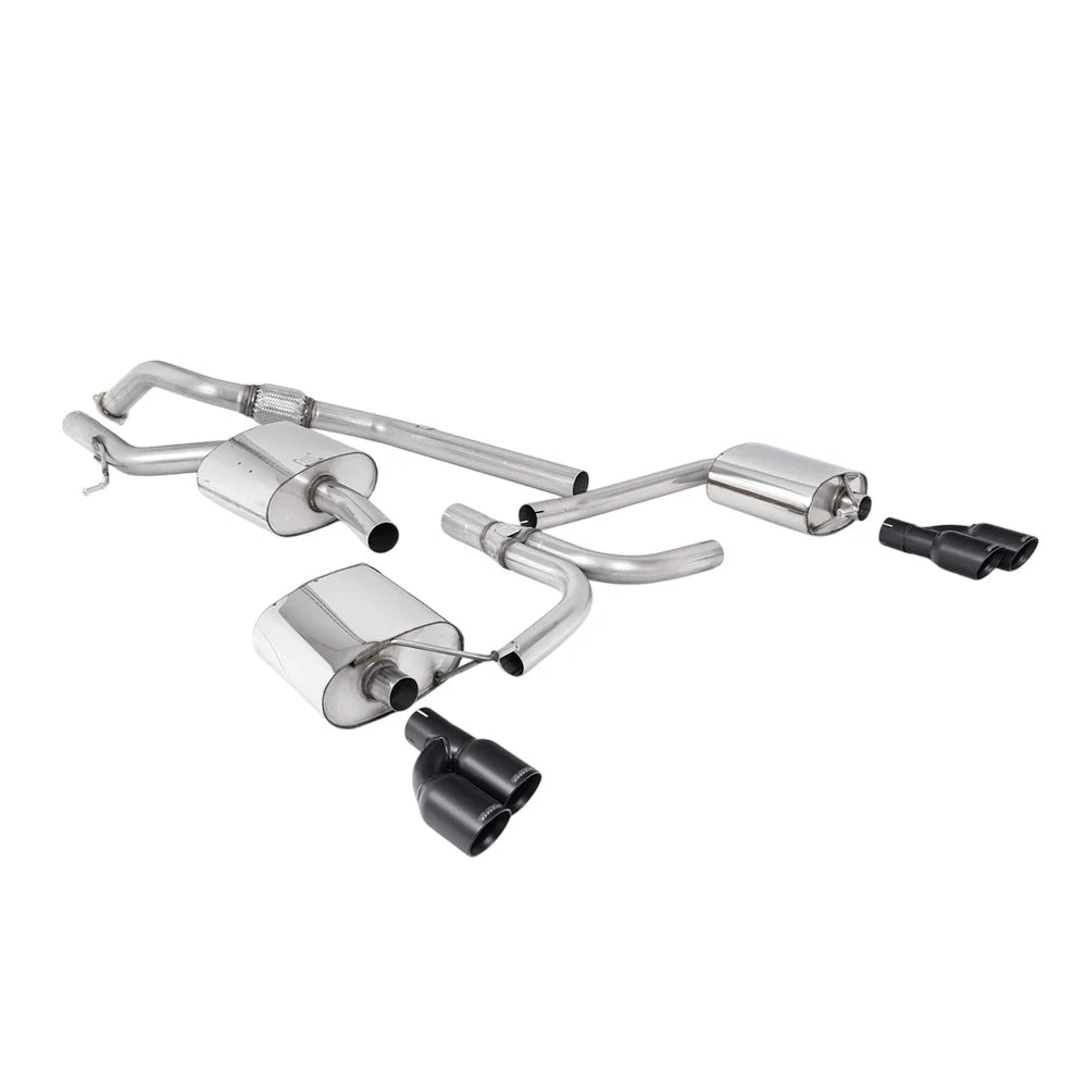Milltek Cat Back Exhaust Audi A4 2.0 TFSi S-Line B8 (2WD and Quattro Tiptronic-only) Saloon and Avant 08-11