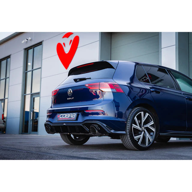 COBRA SPORT - VW Golf R-Line (Mk8) 1.5 TSI (20>) 'GTI Style' Dual Exit Rear Box Section Performance Exhaust